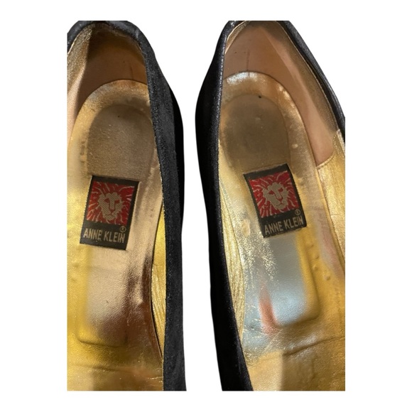 Anne Klein Vintage Black Suede Slip-On Flats | Timeless Classic Chic 7M - Picture 8 of 12